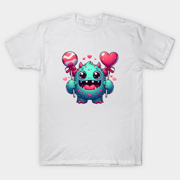 Valentine's Cartoon Delights T-Shirt T-Shirt T-Shirt T-Shirt by ragil_studio